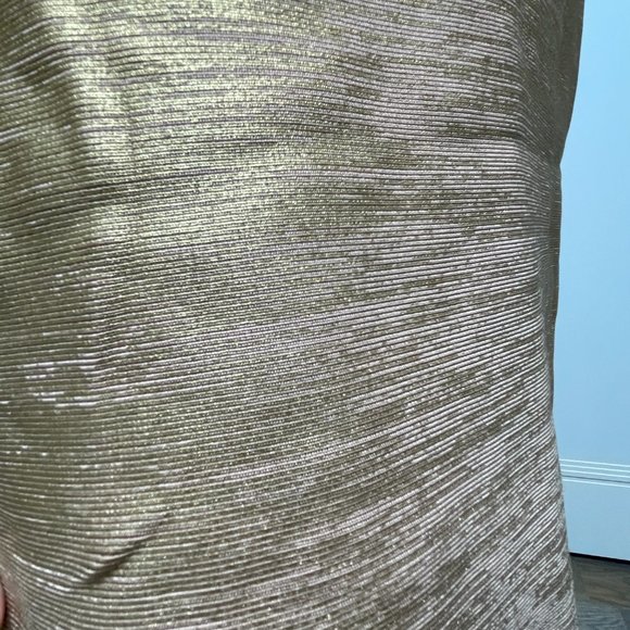 HERVE LEGER GOLDEN ICON METALLIC BANDAGE BUSTIER MINI DRESS - Picture 6 of 6